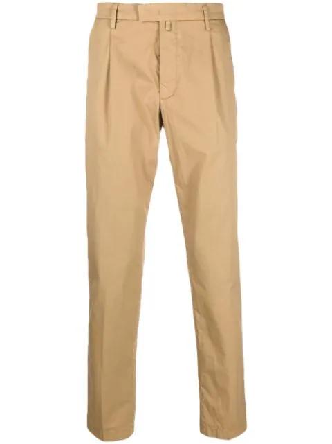 inverted pleat straight-leg trousers by BRIGLIA 1949