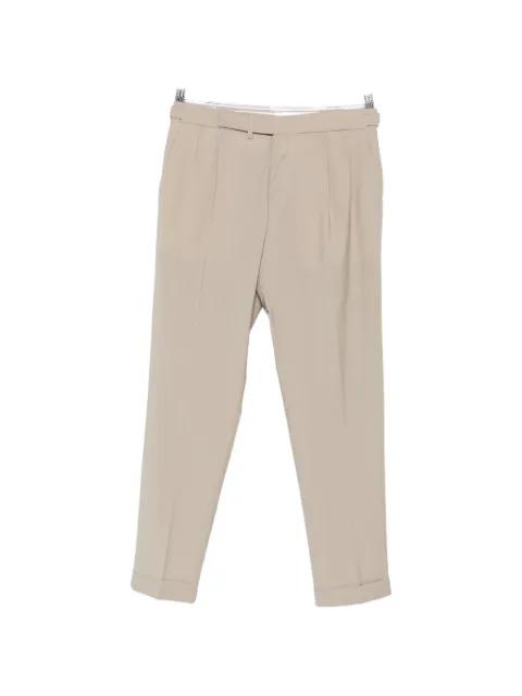 pleated-detail turn-up trousers by BRIGLIA 1949