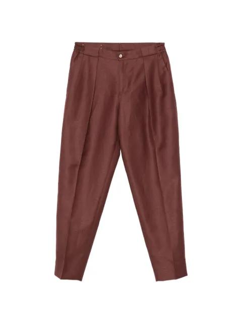 pleated elasticated-waist trousers by BRIGLIA 1949