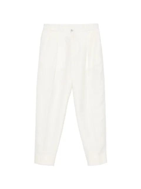 pleated elasticated-waistband trousers by BRIGLIA 1949