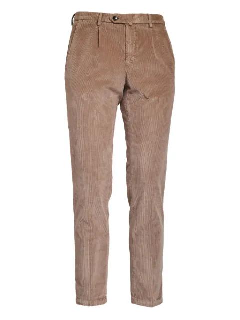 pleated-front corduroy trousers by BRIGLIA 1949