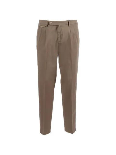 pleated-front tapered trousers by BRIGLIA 1949
