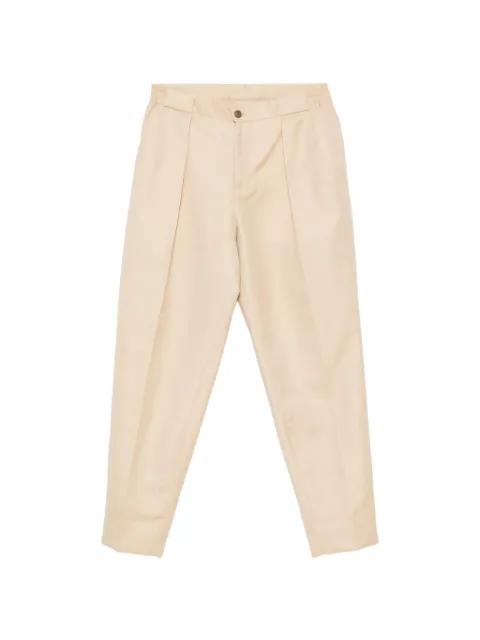 pleated pressed-crease trousers by BRIGLIA 1949