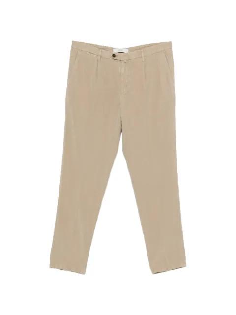 pleated pressed-crease trousers by BRIGLIA 1949