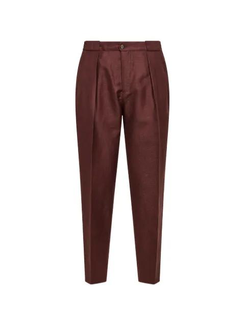 pleated tapered trousers by BRIGLIA 1949