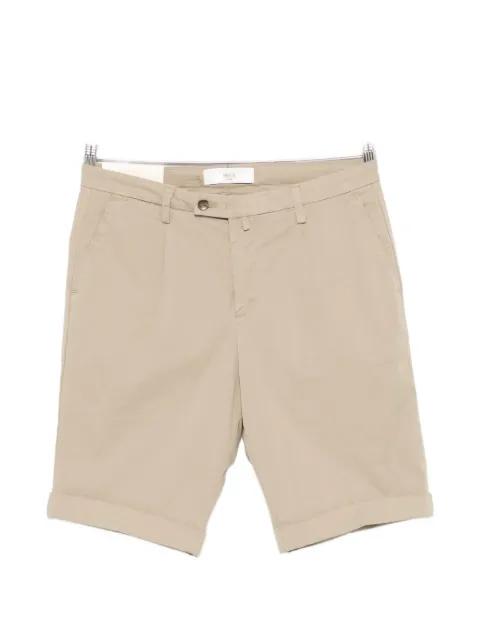 pleated turn-up shorts by BRIGLIA 1949