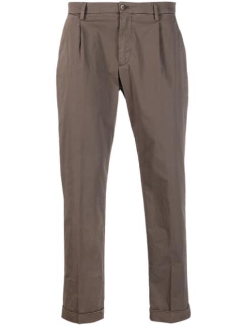 tapered cotton chinos by BRIGLIA 1949