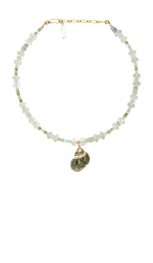 Brinker + Eliza Bellamy Necklace in Green by BRINKER + ELIZA