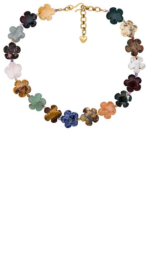 Brinker + Eliza Bloom Necklace in Brown by BRINKER + ELIZA