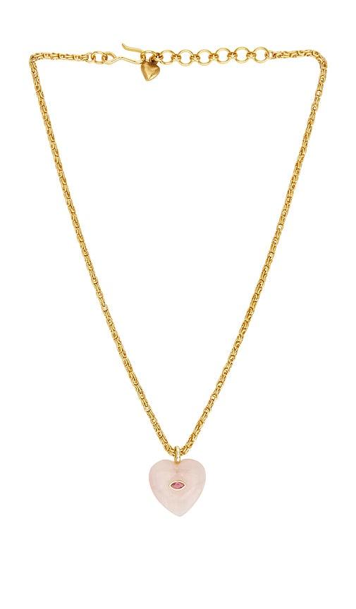 Brinker + Eliza Love Always Necklace in Metallic Gold by BRINKER + ELIZA