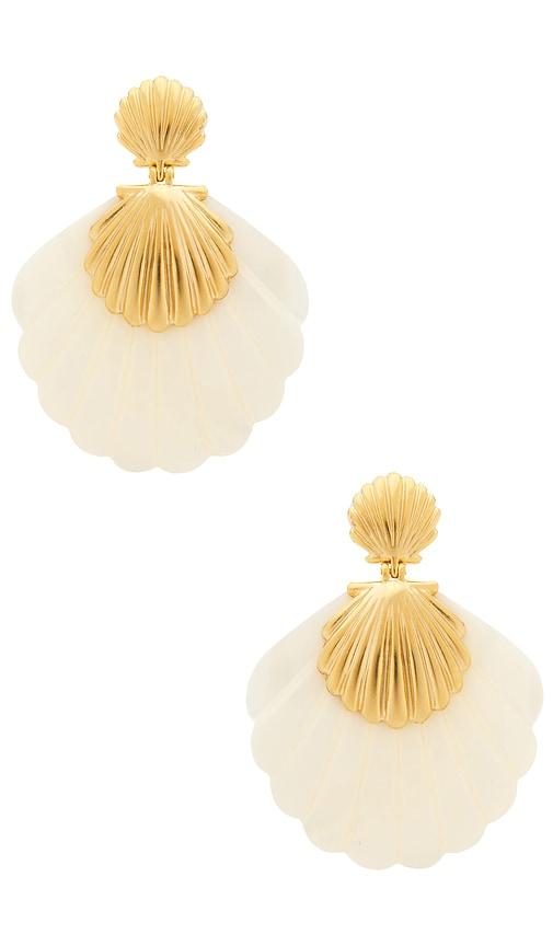 Brinker + Eliza Lula Earrings in Ivory by BRINKER + ELIZA