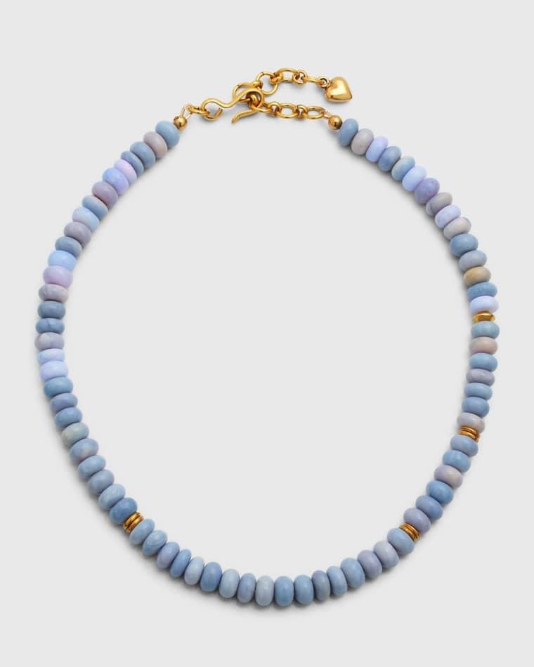 Livia Lavender Opal Beaded Necklace by BRINKER&ELIZA