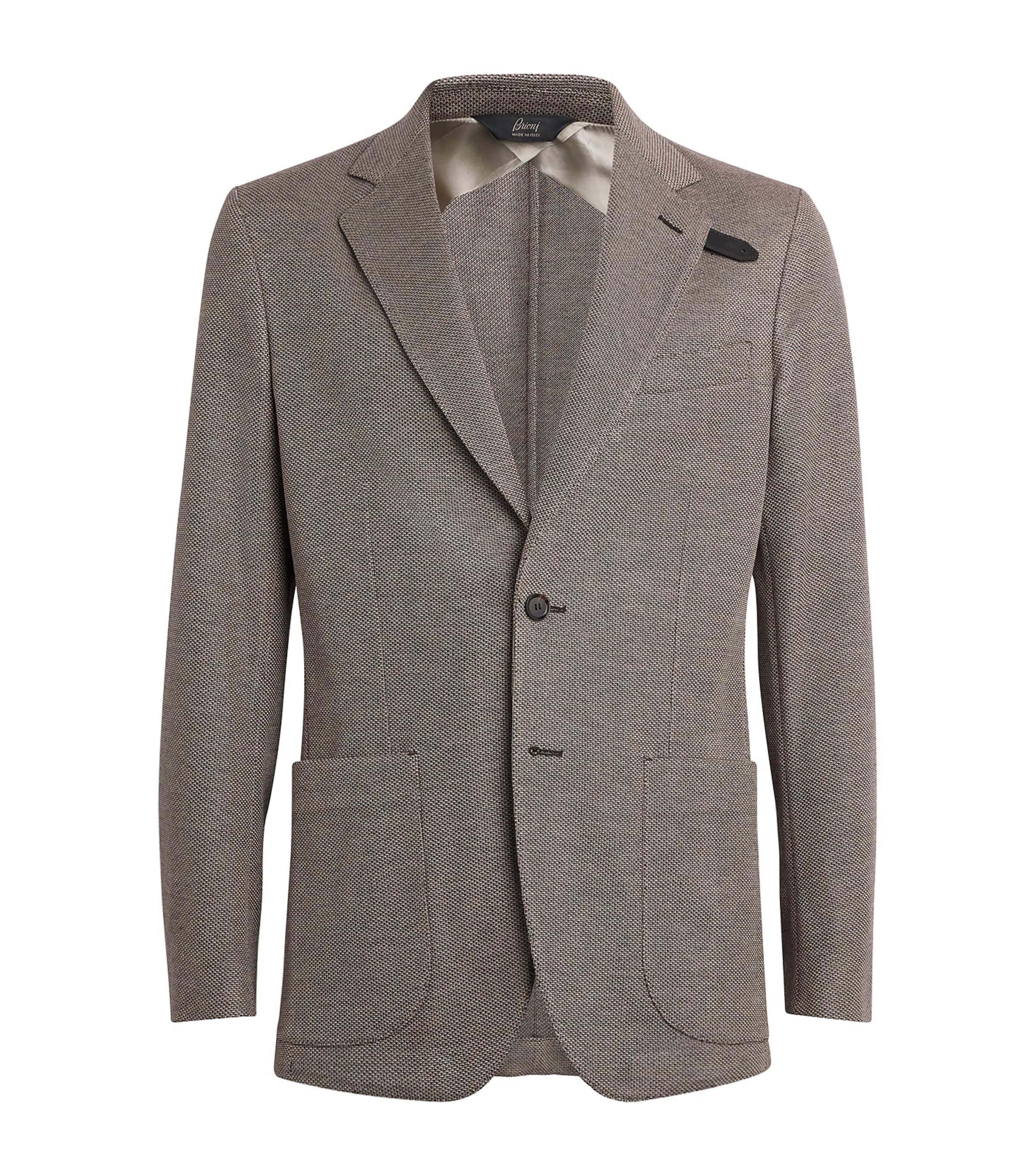 Brioni Silk-Wool Single-Breasted Blazer by BRIONI