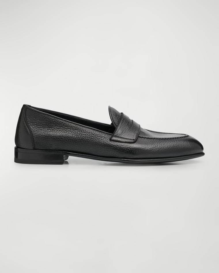 Men's Appia Deerskin Penny Loafers by BRIONI
