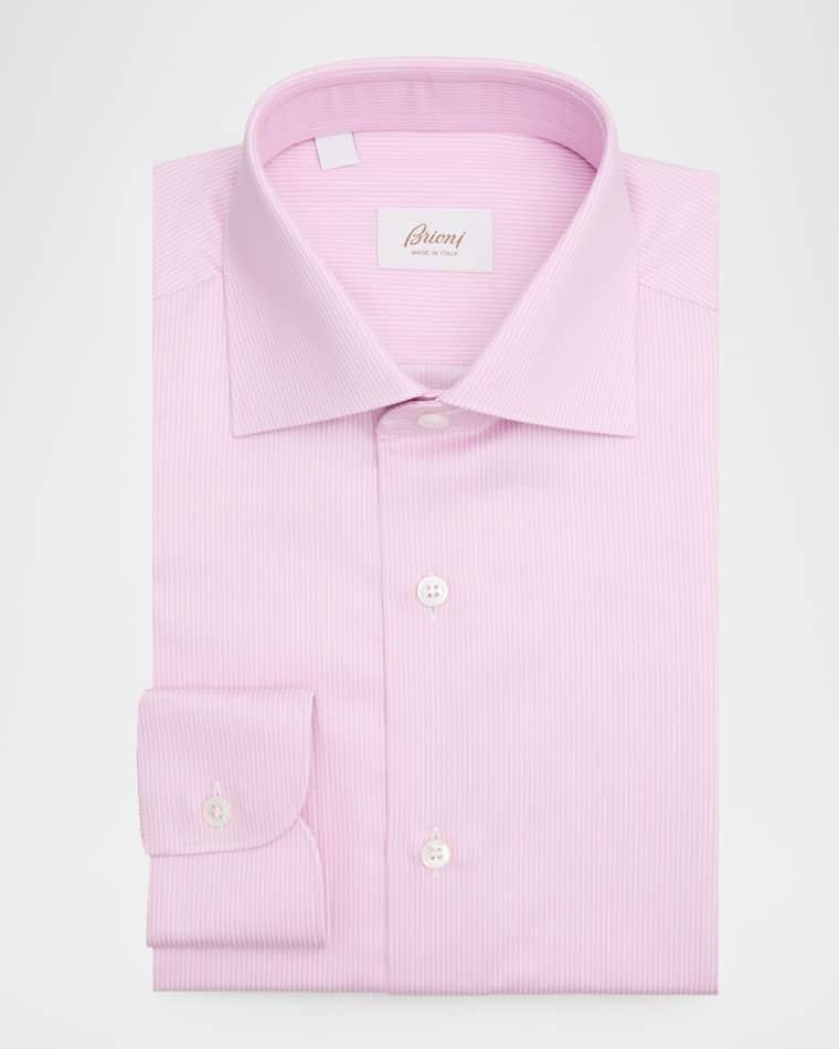 Men's Cotton Fine-Stripe Dress Shirt by BRIONI