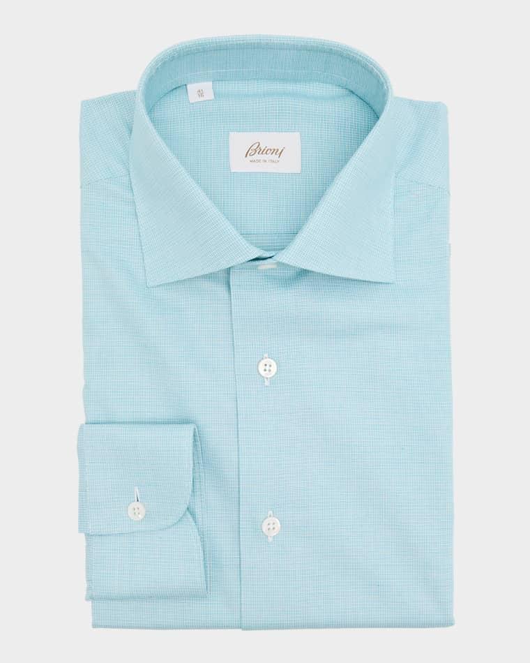 Men's Cotton Textured Dress Shirt by BRIONI