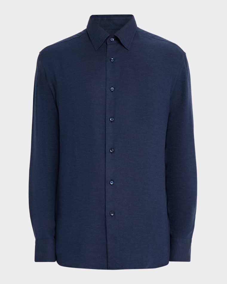 Men's Cotton and Cashmere Sport Shirt by BRIONI