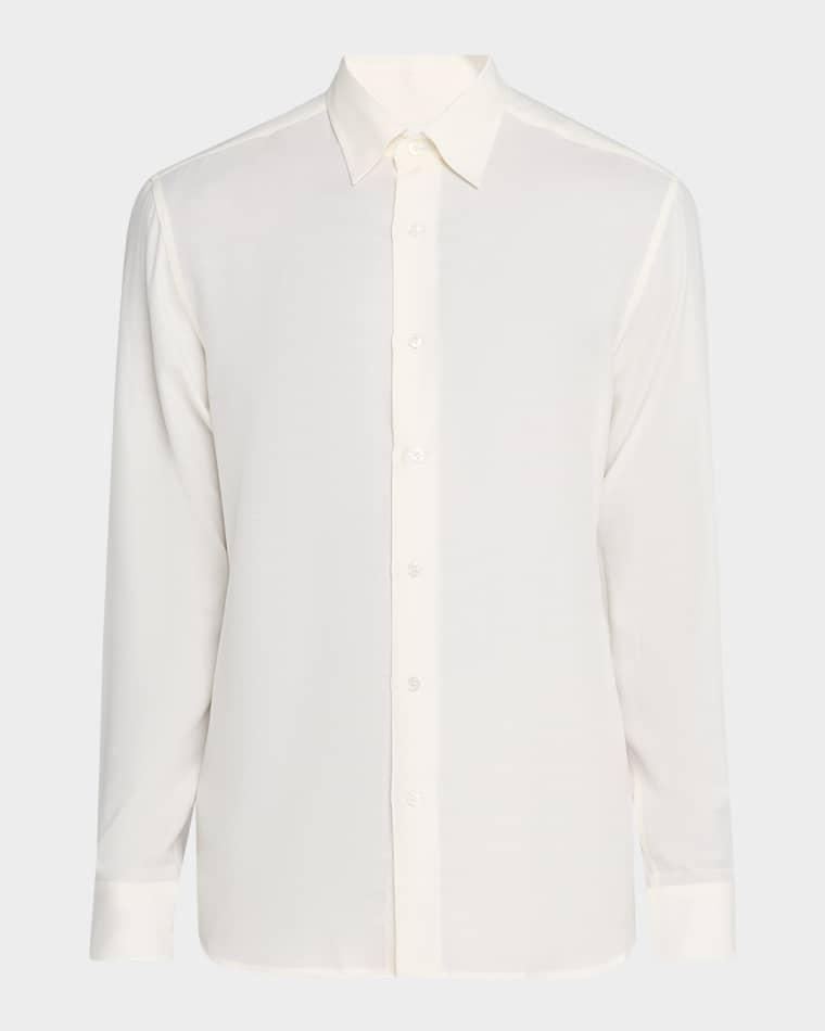 Men's Cotton and Cashmere Sport Shirt by BRIONI