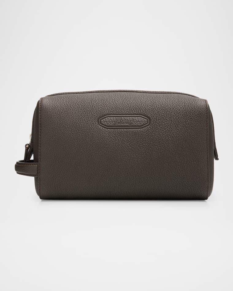 Men's Leather Toiletry Bag by BRIONI