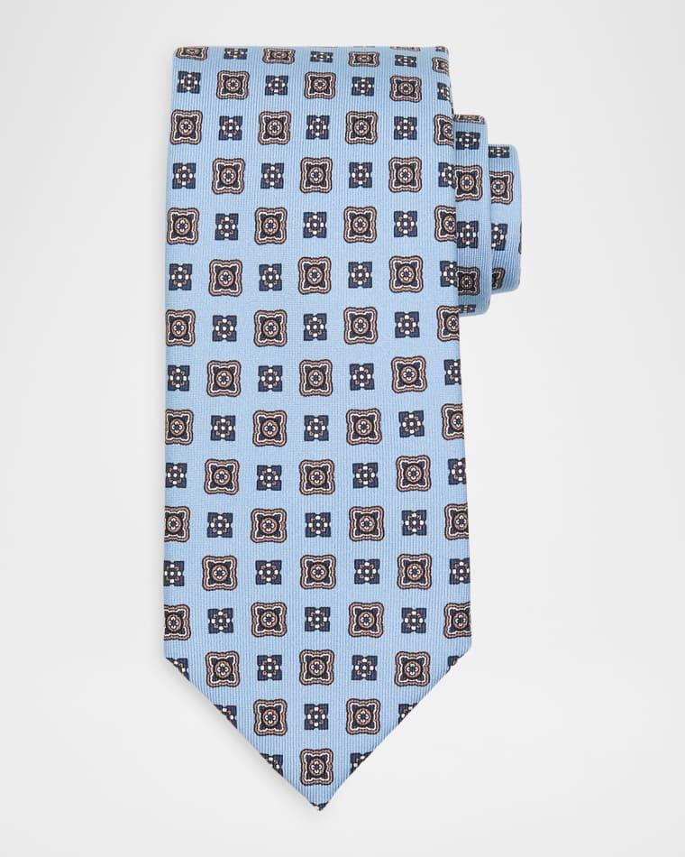 Men's Medallion Silk Tie by BRIONI
