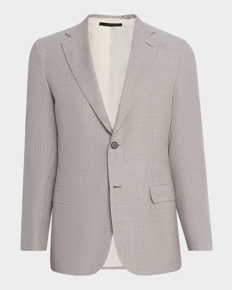 Men's Micro-Check Sport Coat by BRIONI