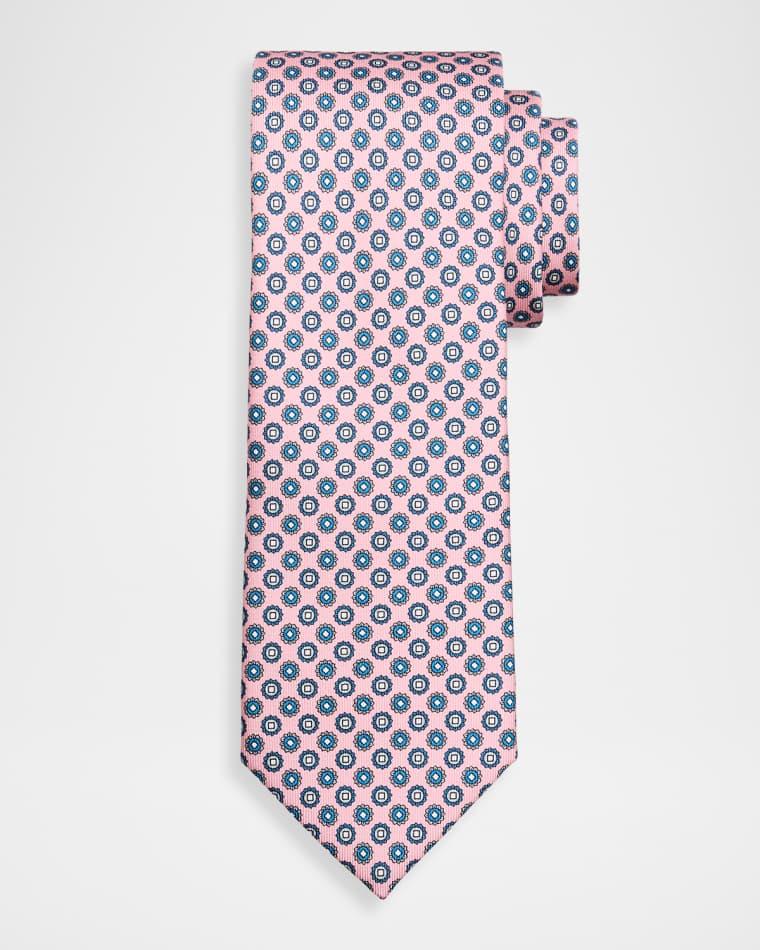 Men's Micro-Medallion Silk Tie by BRIONI