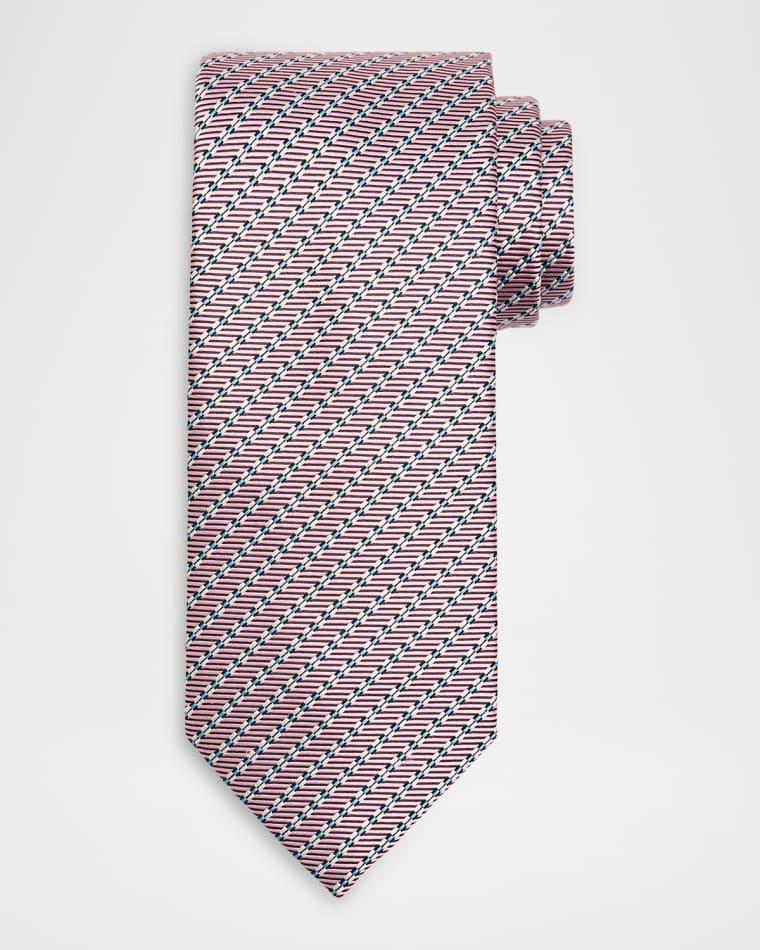Men's Micro-Print Silk Jacquard Tie by BRIONI