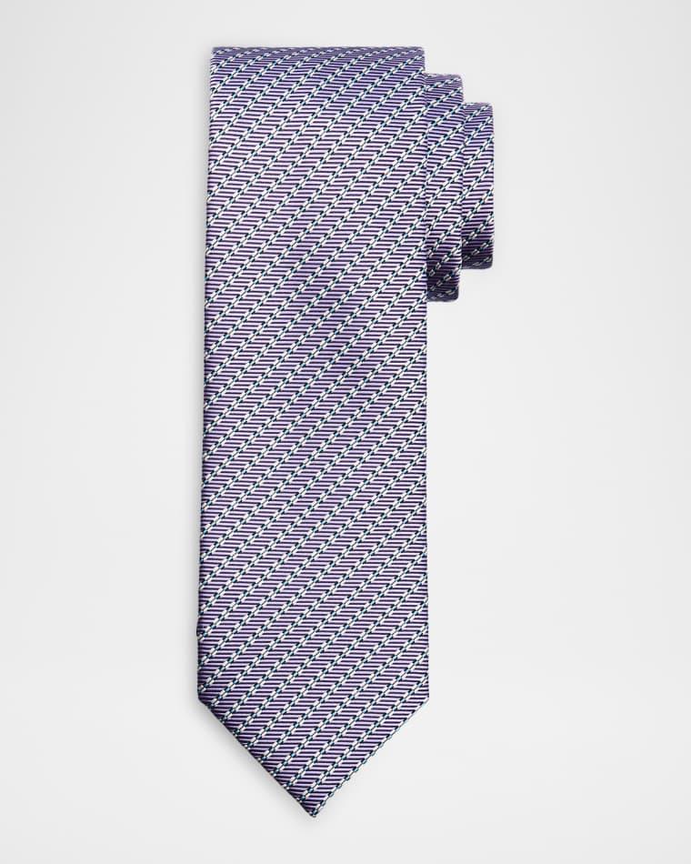 Men's Micro-Print Silk Jacquard Tie by BRIONI