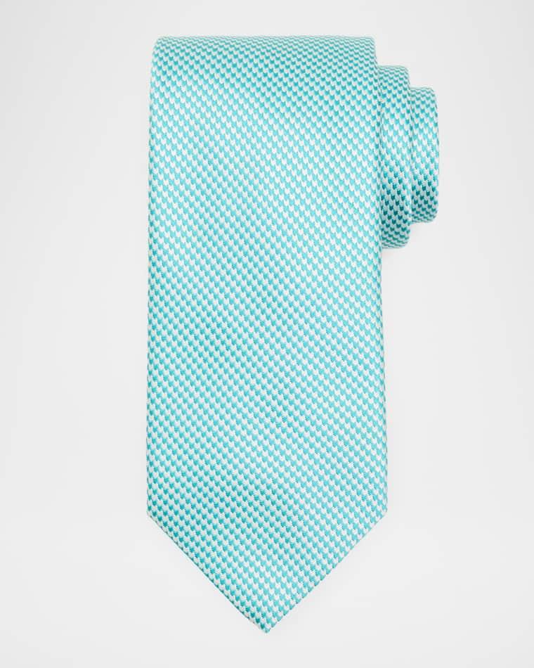 Men's Micro-Woven Jacquard Silk Tie by BRIONI