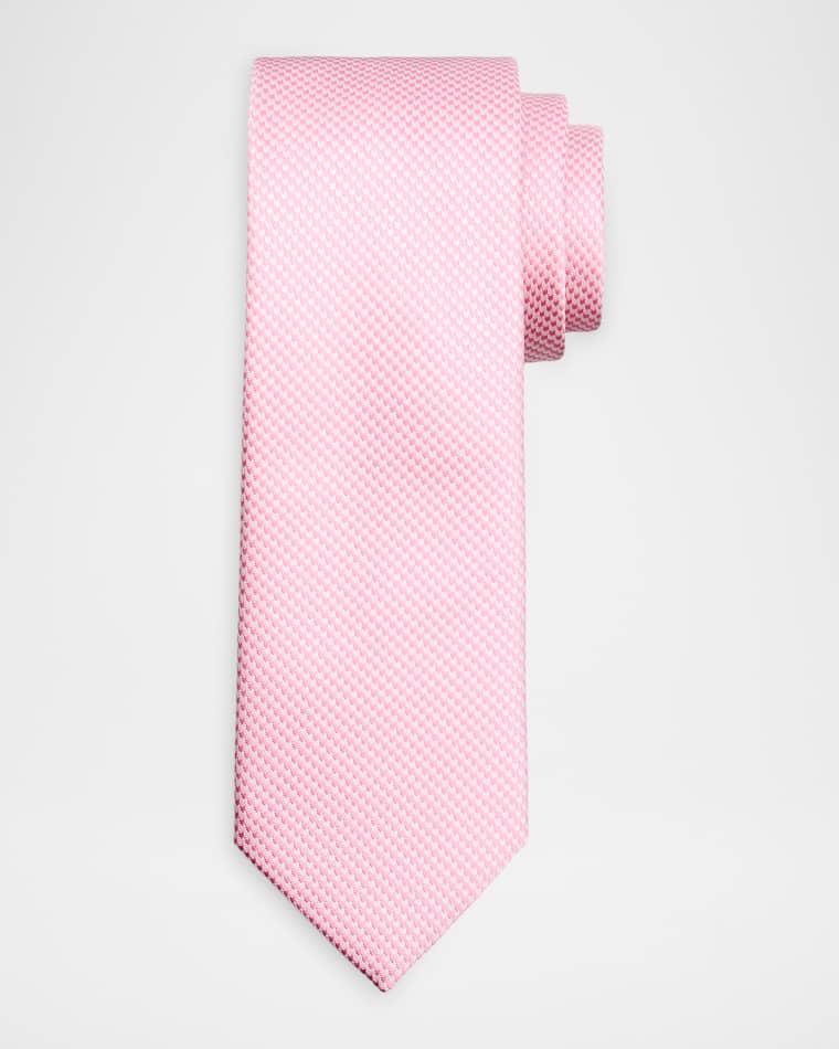 Men's Micro-Woven Jacquard Silk Tie by BRIONI