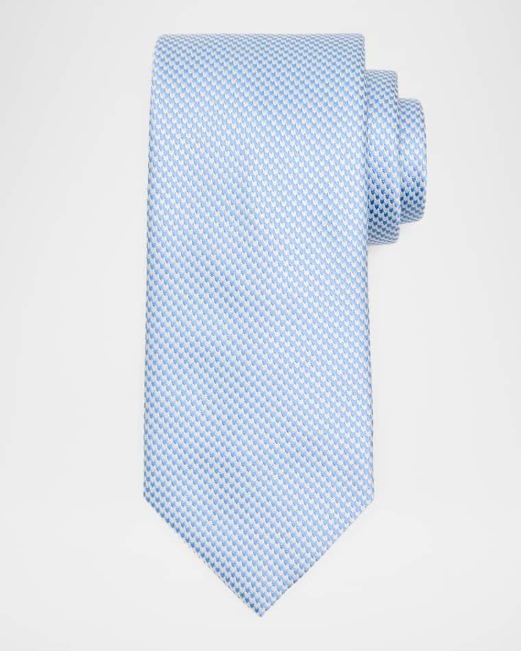 Men's Micro-Woven Jacquard Silk Tie by BRIONI