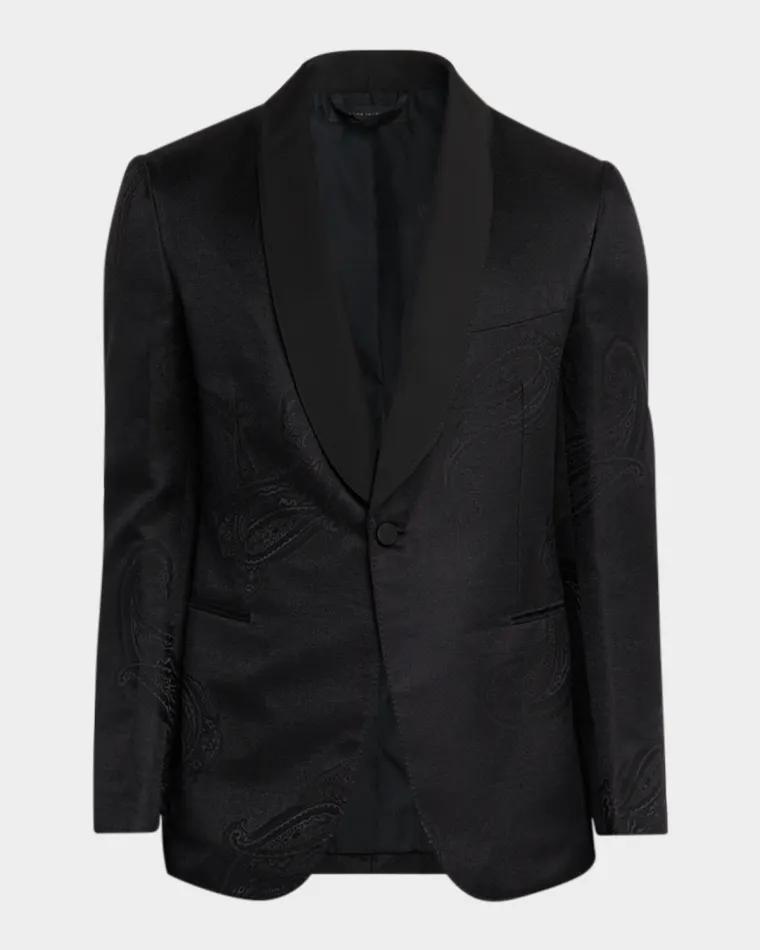 Men's Paisley Jacquard Single-Breasted Blazer by BRIONI
