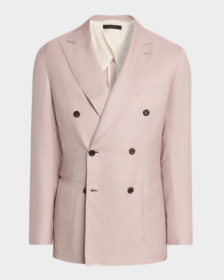 Men's Soffio Cashmere Double-Breasted Jacket by BRIONI