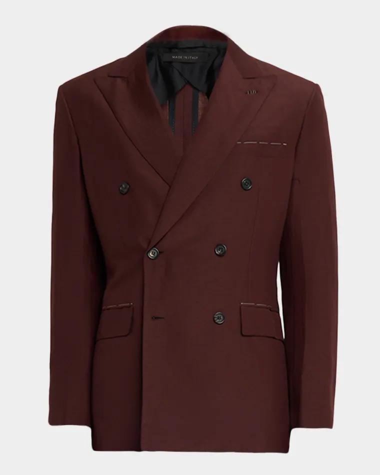 Men's Wool Peak Lapel Two-Piece Suit by BRIONI