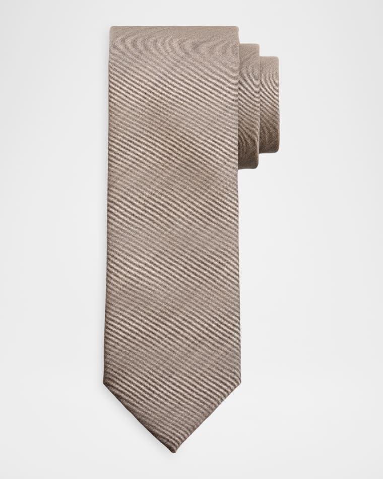Men's Wool and Silk Woven Tie by BRIONI