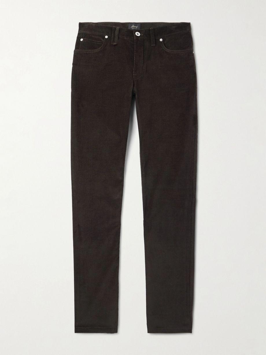 Slim-Fit Stretch-Cotton Corduroy Trousers by BRIONI