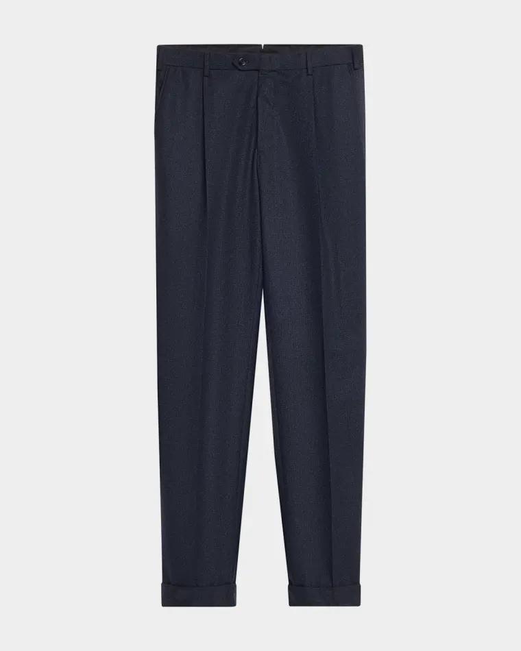 Wool Mid-Rise Straight-Leg Tailored Pants by BRIONI