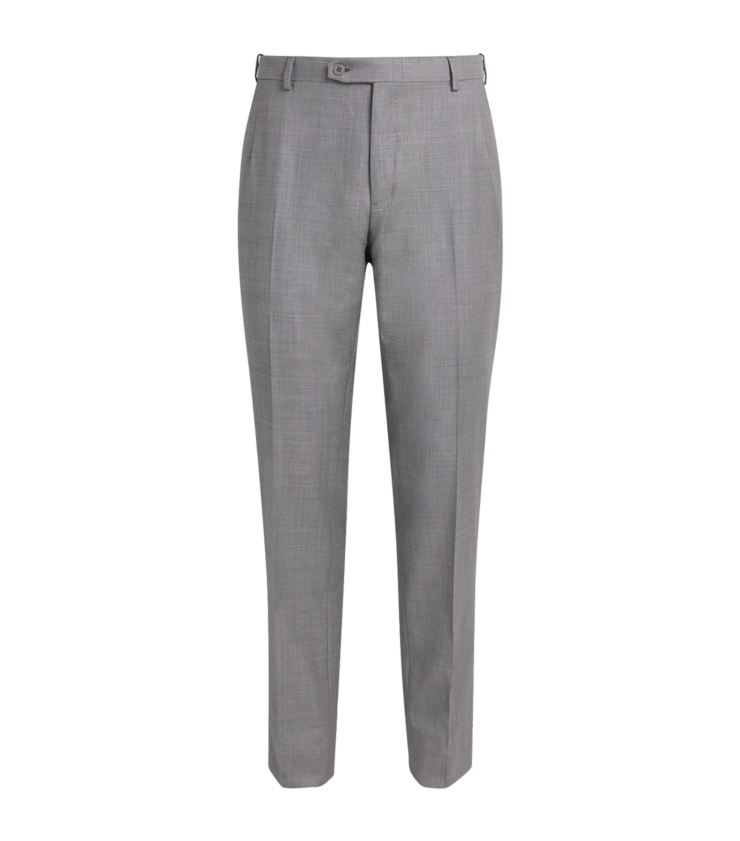 Wool Straight Journey Trousers by BRIONI