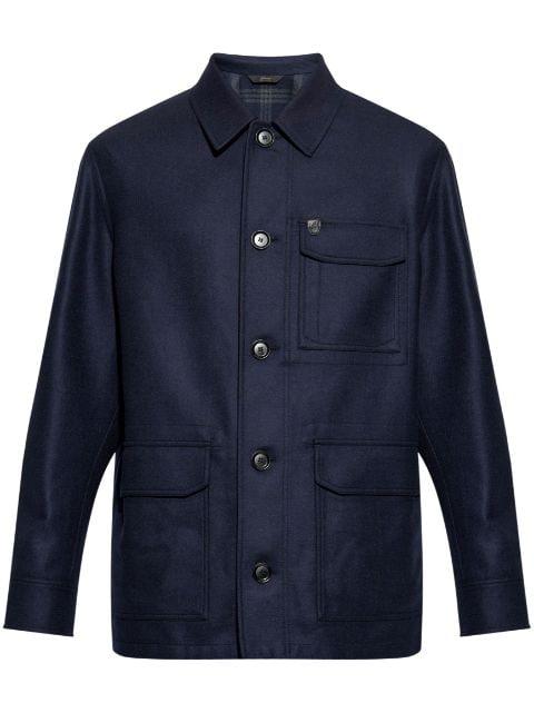 buttoned wool jacket by BRIONI