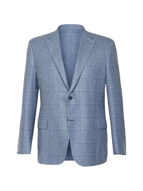 check-pattern blazer by BRIONI