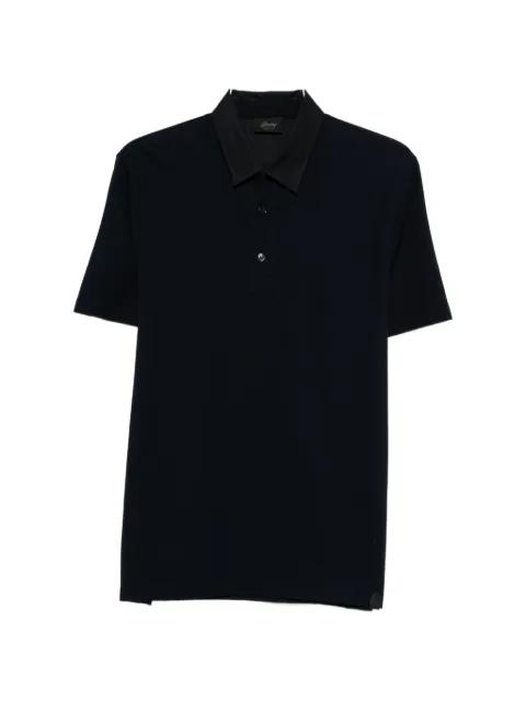 contrast-collar polo shirt by BRIONI