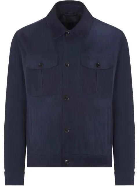 cupro shirt jacket by BRIONI