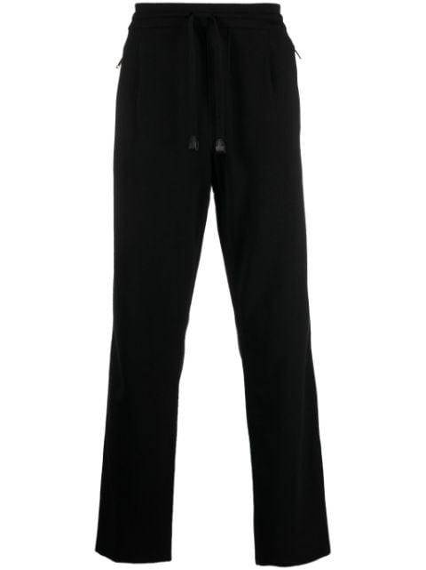 drawstring-waist straight-leg trousers by BRIONI