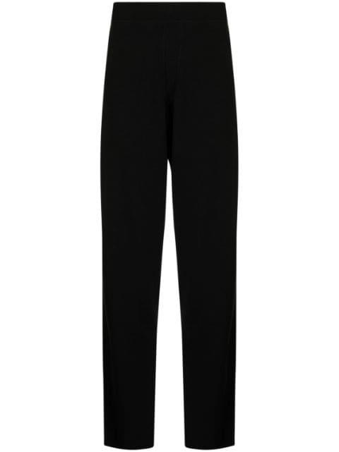 elasticated-waist cotton-cashmere blend trousers by BRIONI