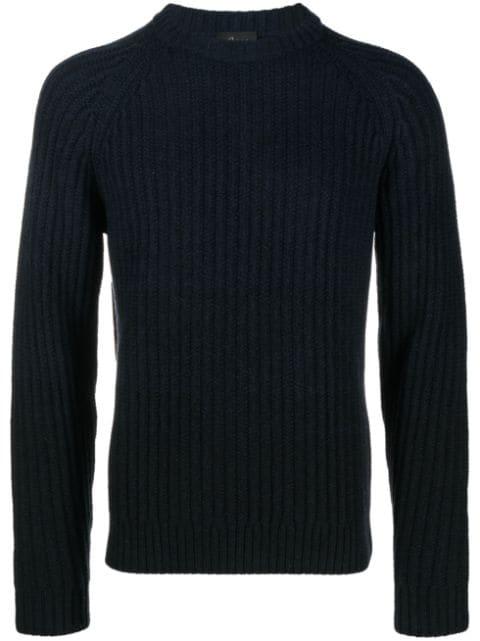 fisherman's-knit long-sleeved jumper by BRIONI