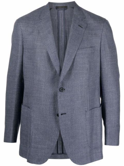 houndstooth single-breasted blazer by BRIONI