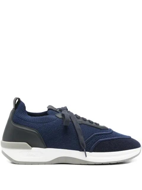 lace-up panelled sneakers by BRIONI
