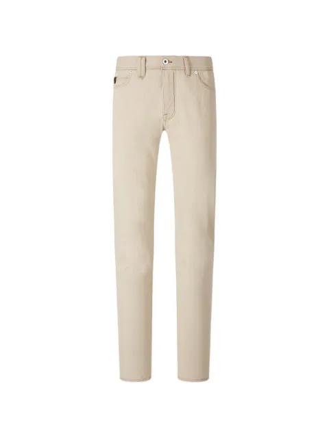 patch pocket straight-leg jeans by BRIONI