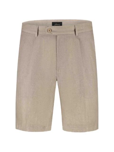 pleated chino shorts by BRIONI