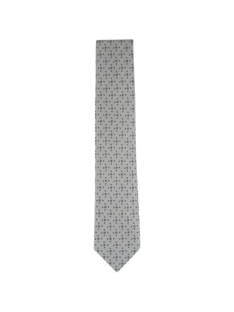 print flannel silk necktie by BRIONI